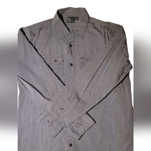 Burnside Medium Gray Long Sleeve Dress Shirt